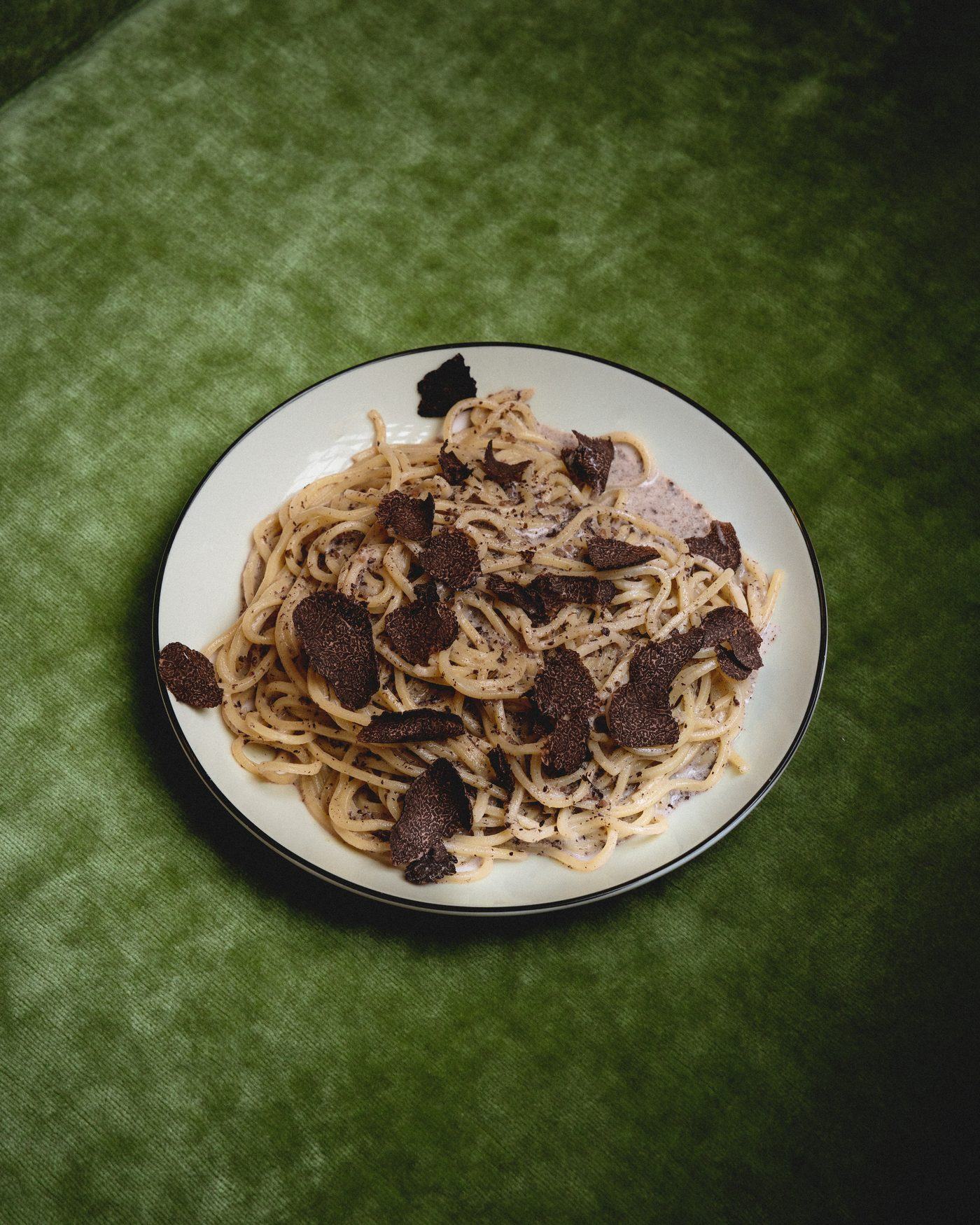 Spaghetti à la truffe noire